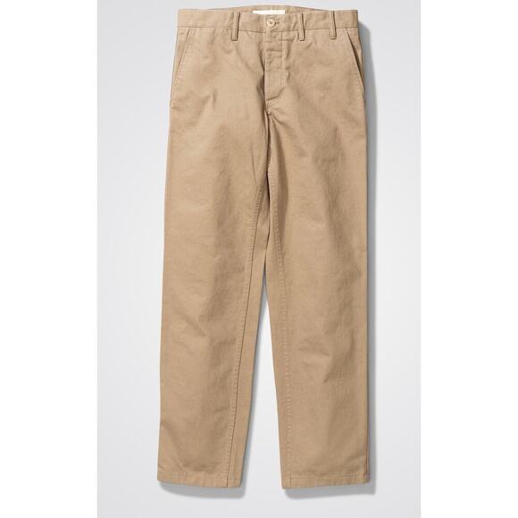 Norse Project NWT Aros Heavy Chino Pants Straight Leg Mid Rise Khaki Size 28 - Picture 3 of 16